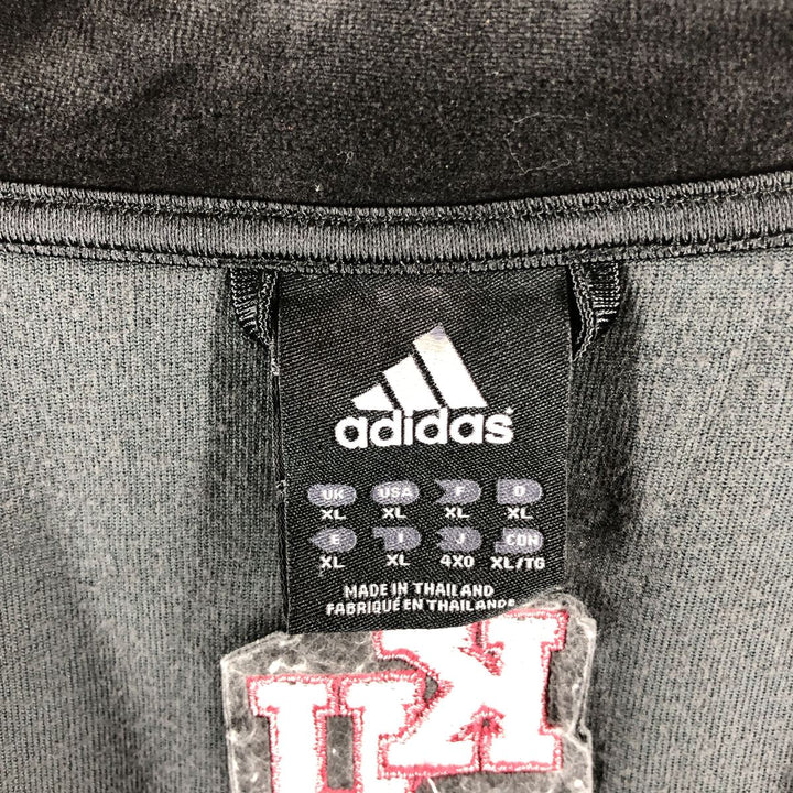 00'S Adidas Velour Jersey Track Jacket Men's XL cotton black type Vintage Second Hand