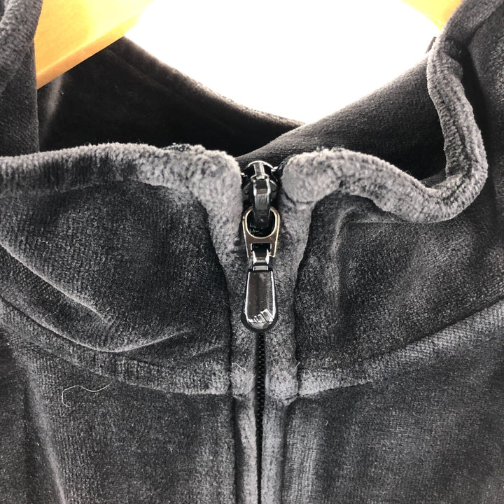 00'S Adidas Velour Jersey Track Jacket Men's XL cotton black type Vintage Second Hand