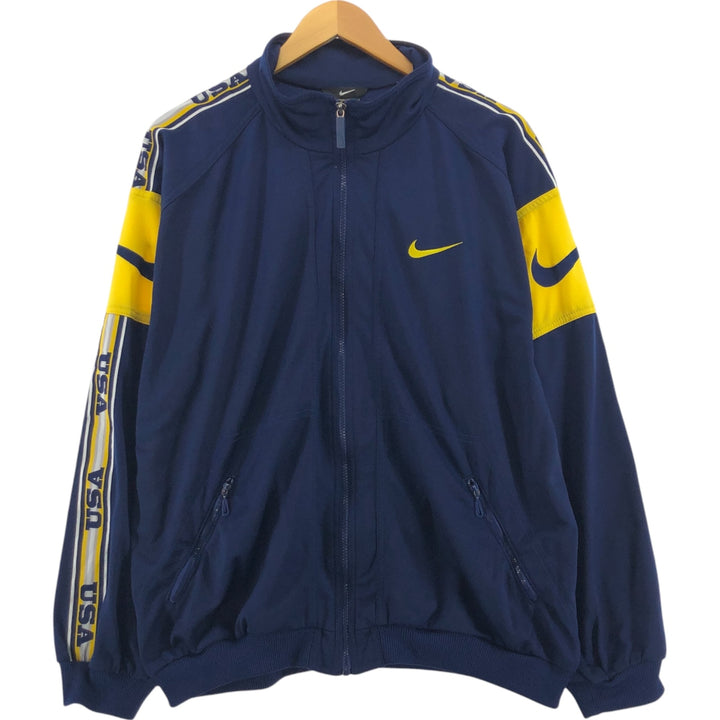 90'S Nike Jersey Track Jacket Men's L Size Vintage /eaa477241