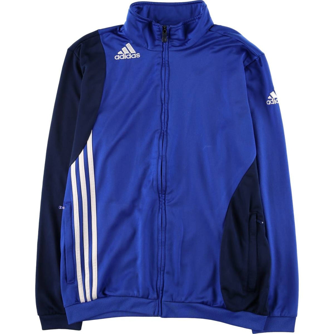 00'S adidas jersey track jacket, men's size M polyester blue type Vintage Second Hand