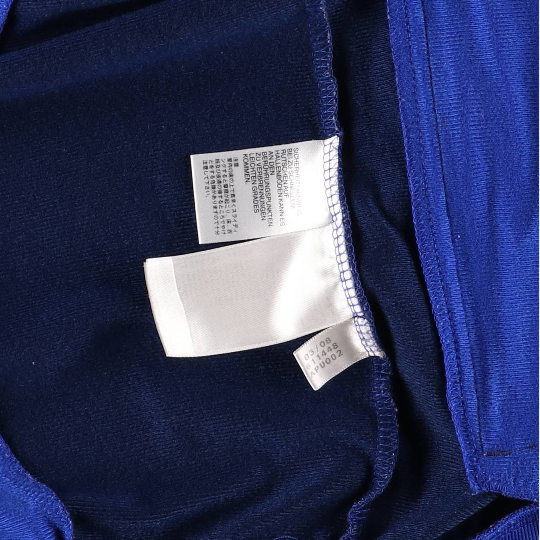 00'S adidas jersey track jacket, men's size M polyester blue type Vintage Second Hand