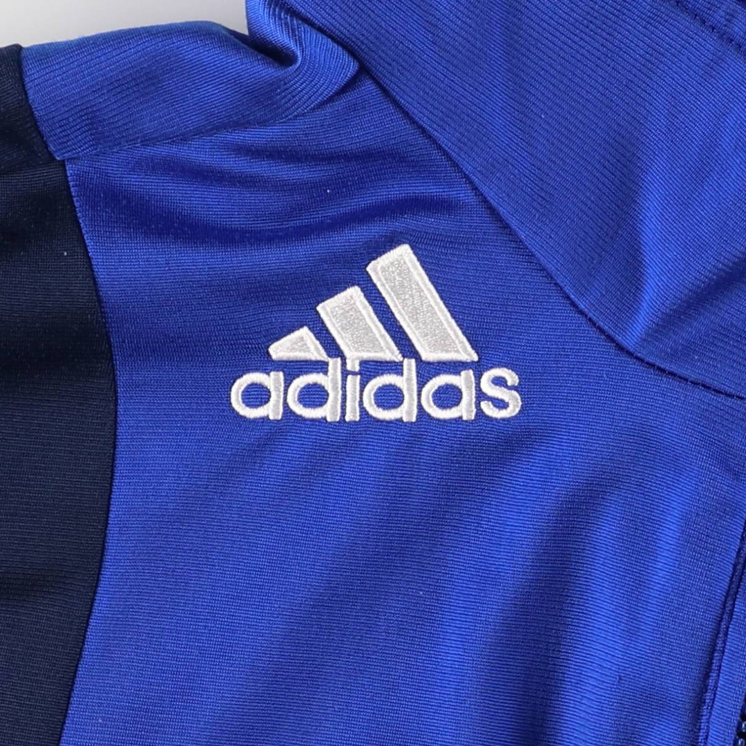 00'S adidas jersey track jacket, men's size M polyester blue type Vintage Second Hand