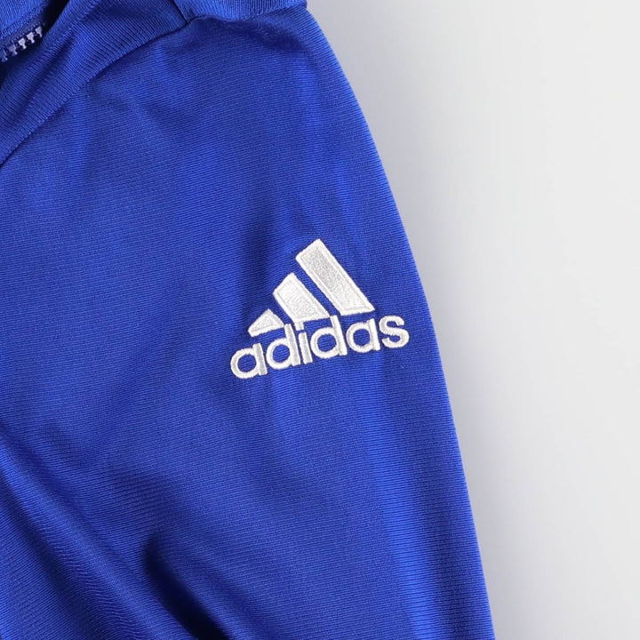00'S adidas jersey track jacket, men's size M polyester blue type Vintage Second Hand