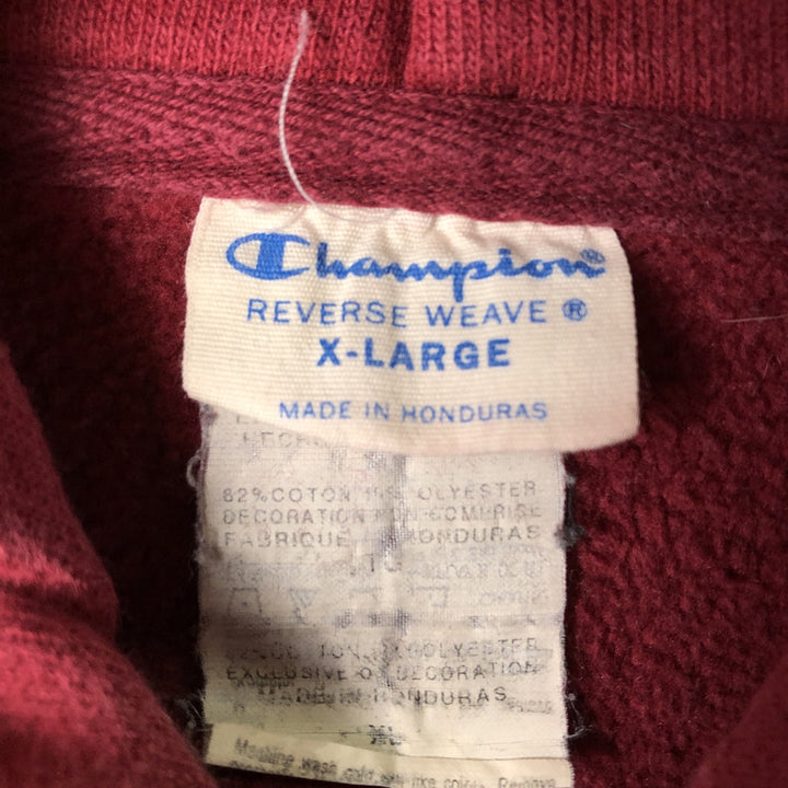 Champion Reverse Weave Reverse Weave Pullover Hoodie, Men's XL cotton red type Vintage Second Hand