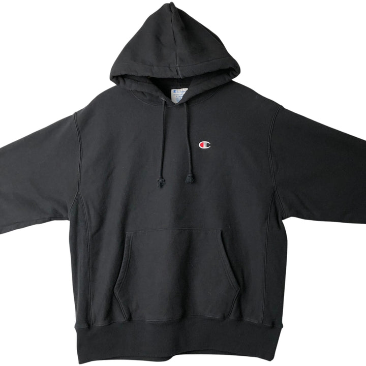 Champion REVERSE WEAVE Reverse Weave Sweat Pullover Hoodie Men's XL cotton black type Vintage Second Hand