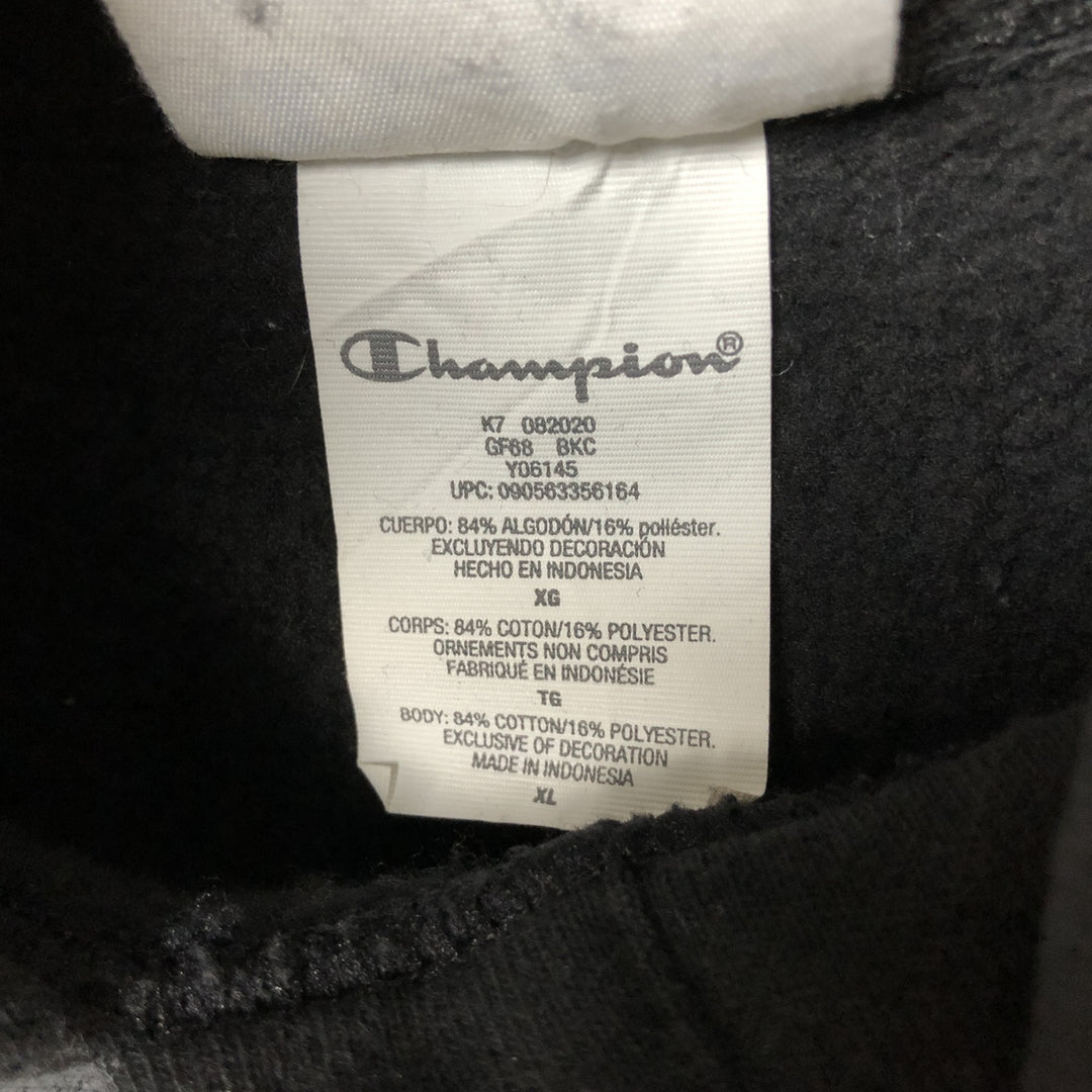 Champion REVERSE WEAVE Reverse Weave Sweat Pullover Hoodie Men's XL cotton black type Vintage Second Hand