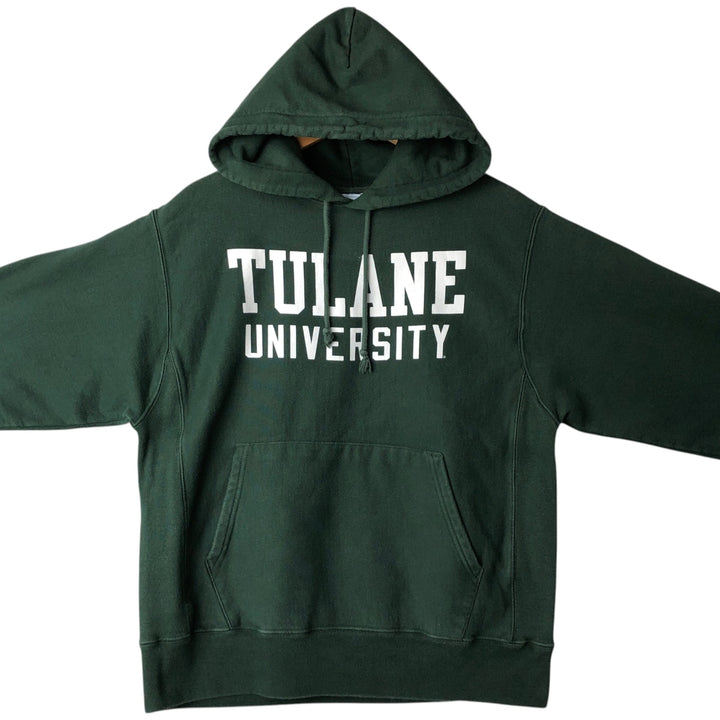 Champion REVERSE WEAVE Reverse Weave College Sweat Pullover Hoodie Men's M cotton Green type dark green Vintage Second Hand
