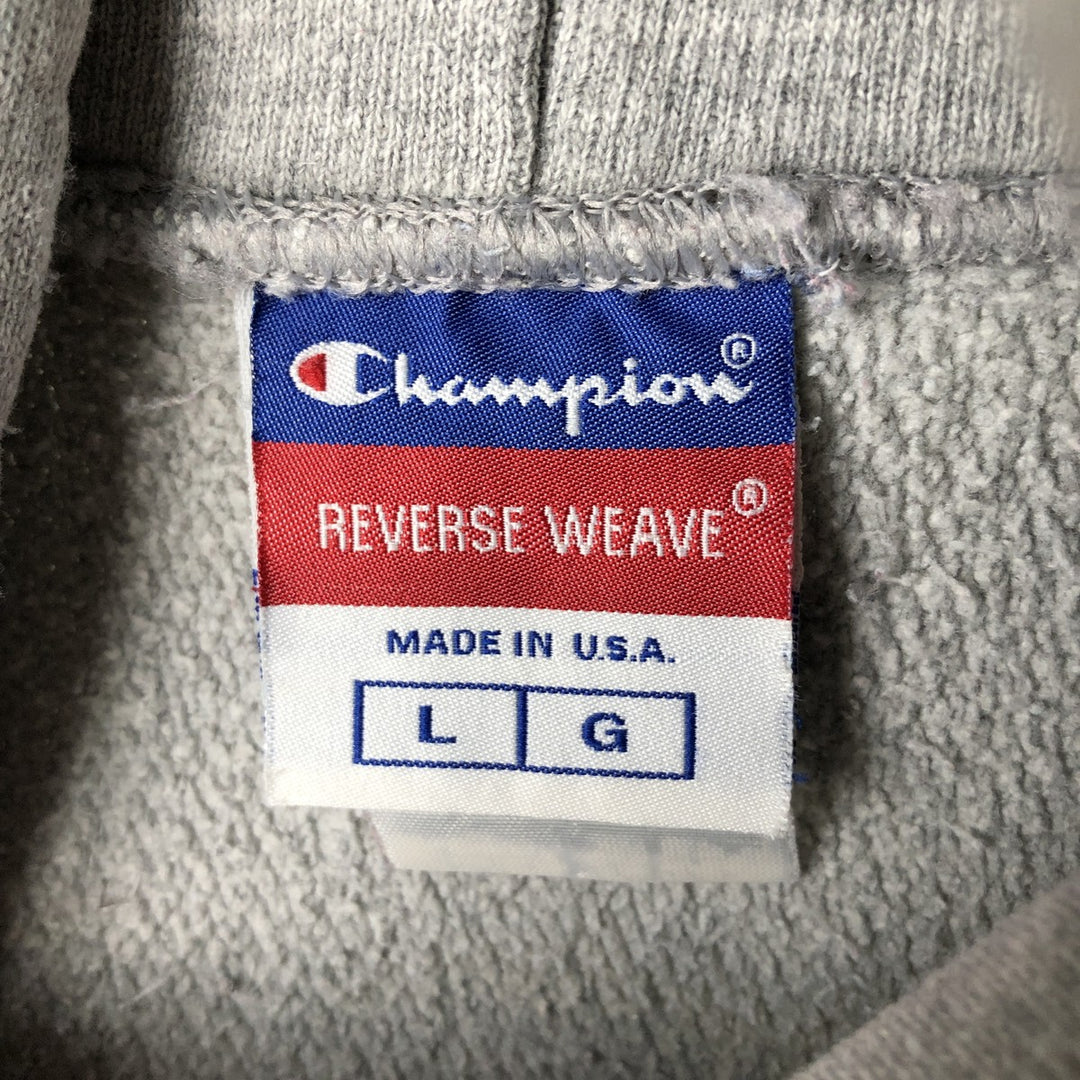 Champion Reverse Weave Iowa State University College Sweatshirt Pullover Hoodie, Made in USA, Men's Size L (approx.) unclear gray type Vintage Second Hand