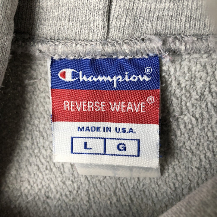 Champion Reverse Weave Iowa State University College Sweatshirt Pullover Hoodie, Made in USA, Men's Size L (approx.) unclear gray type Vintage Second Hand