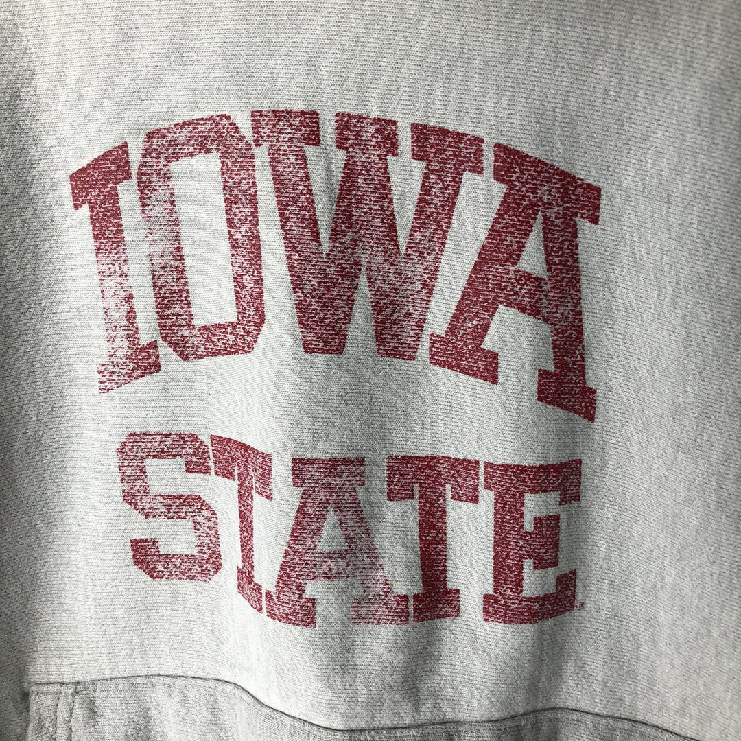 Champion Reverse Weave Iowa State University College Sweatshirt Pullover Hoodie, Made in USA, Men's Size L (approx.) unclear gray type Vintage Second Hand