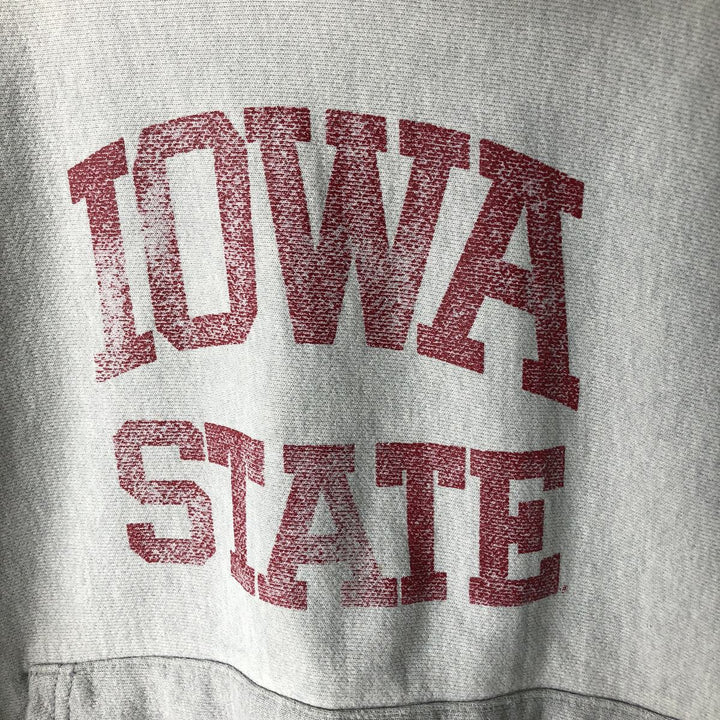 Champion Reverse Weave Iowa State University College Sweatshirt Pullover Hoodie, Made in USA, Men's Size L (approx.) unclear gray type Vintage Second Hand