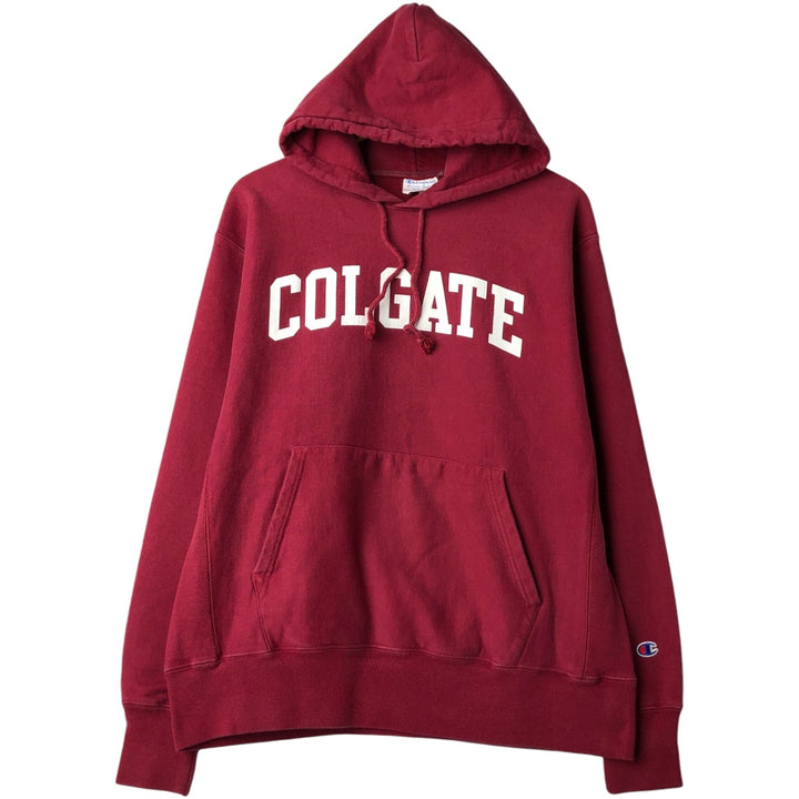Champion REVERSE WEAVE Reverse Weave College Sweat Pullover Hoodie Men's L size unclear bordeaux Vintage Second Hand