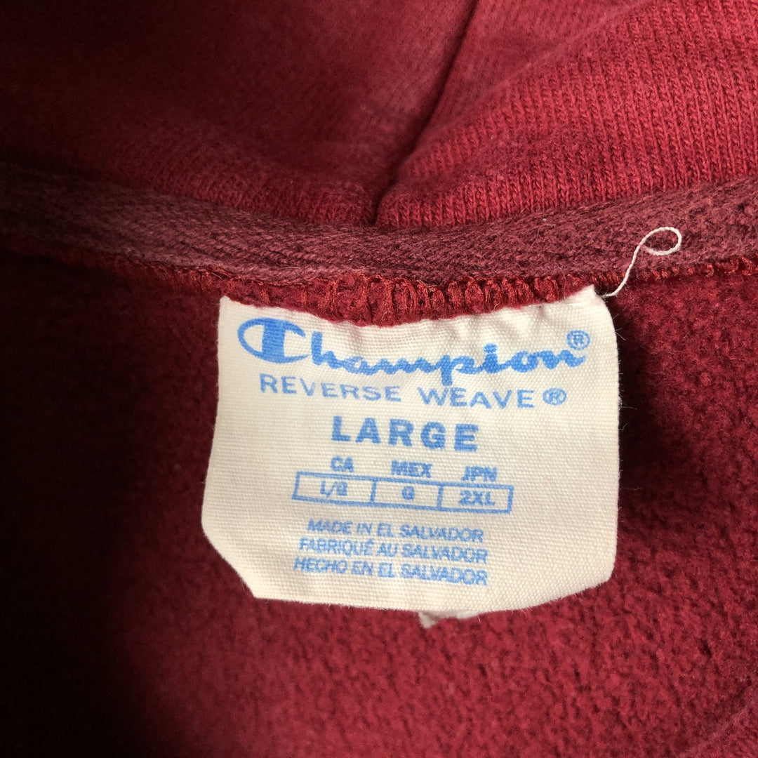Champion REVERSE WEAVE Reverse Weave College Sweat Pullover Hoodie Men's L size unclear bordeaux Vintage Second Hand