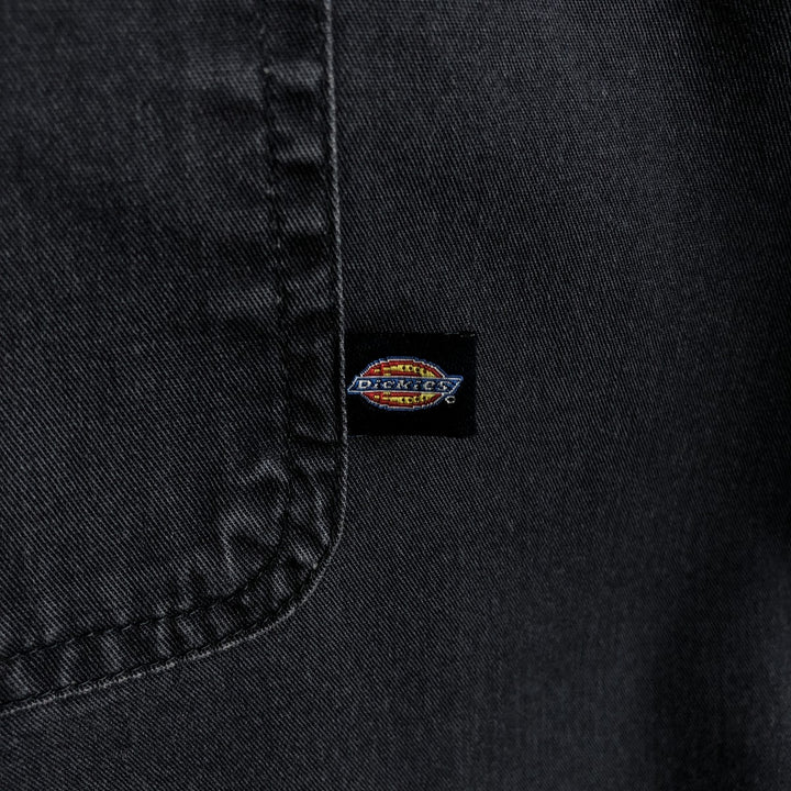 Dickies short-sleeved work shirt, men's size XL. cotton navy blue type Vintage Second Hand