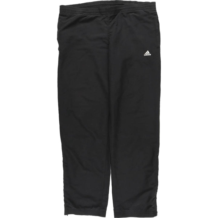 Adidas warm-up pants, nylon pants, rustling pants, men's size M polyester black type Vintage Second Hand