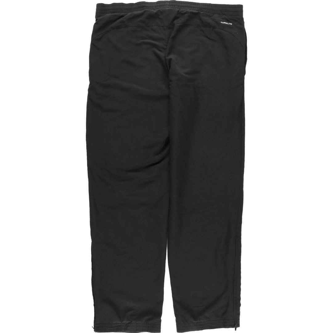 Adidas warm-up pants, nylon pants, rustling pants, men's size M polyester black type Vintage Second Hand