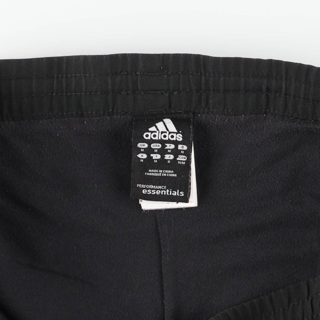 Adidas warm-up pants, nylon pants, rustling pants, men's size M polyester black type Vintage Second Hand
