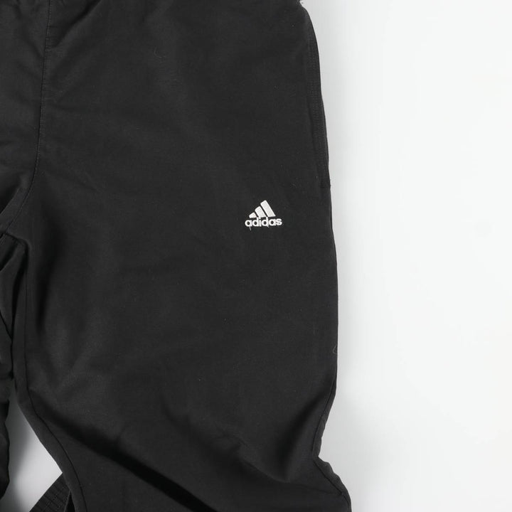 Adidas warm-up pants, nylon pants, rustling pants, men's size M polyester black type Vintage Second Hand