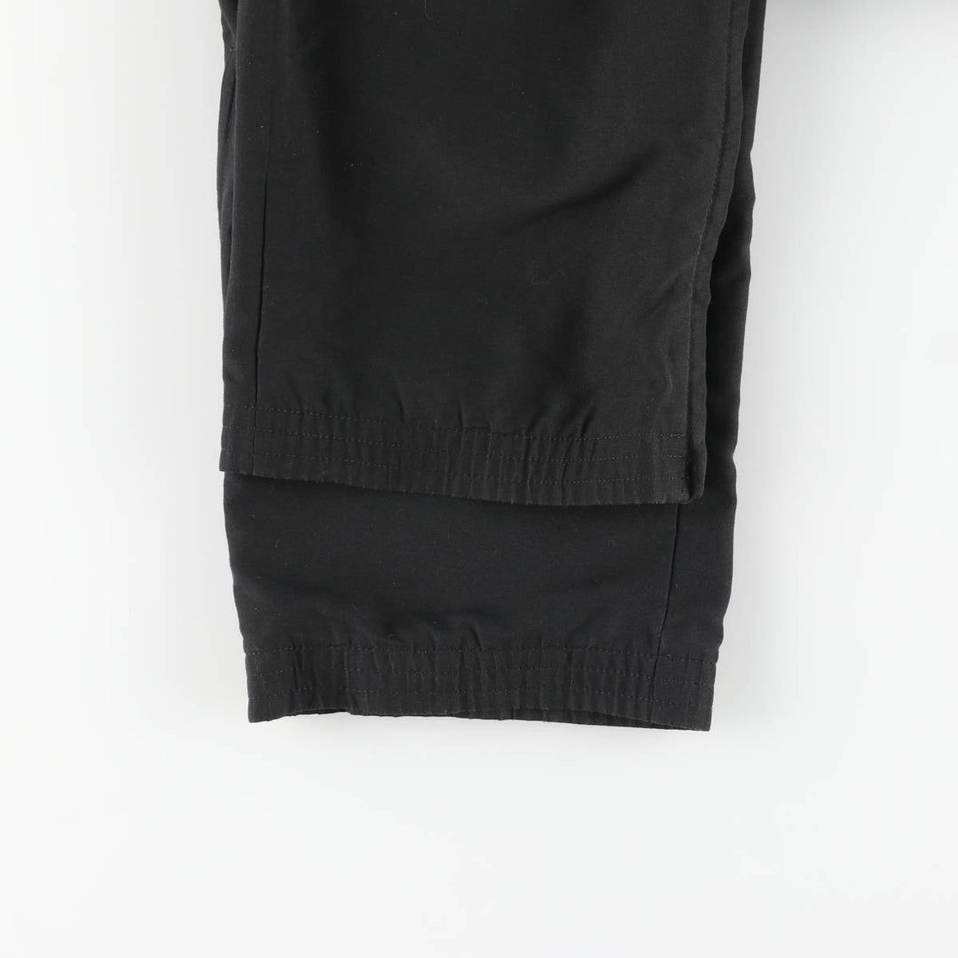 Adidas warm-up pants, nylon pants, rustling pants, men's size M polyester black type Vintage Second Hand