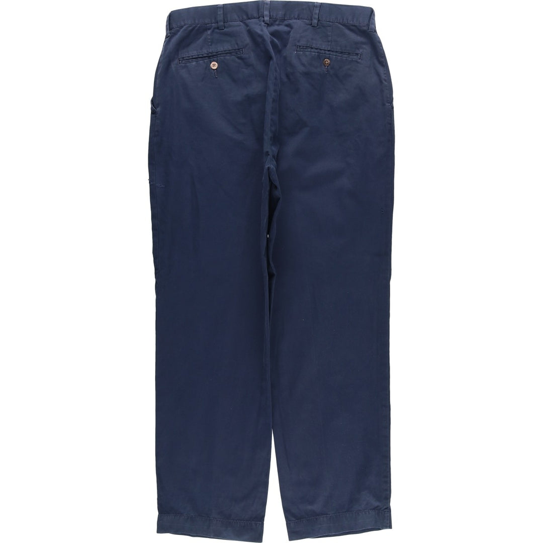 Ralph Lauren POLO by Ralph Lauren Chino Pants Men's W34 equivalent cotton navy blue type Vintage Second Hand