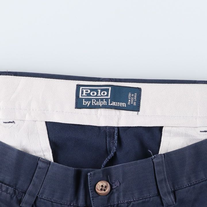 Ralph Lauren POLO by Ralph Lauren Chino Pants Men's W34 equivalent cotton navy blue type Vintage Second Hand