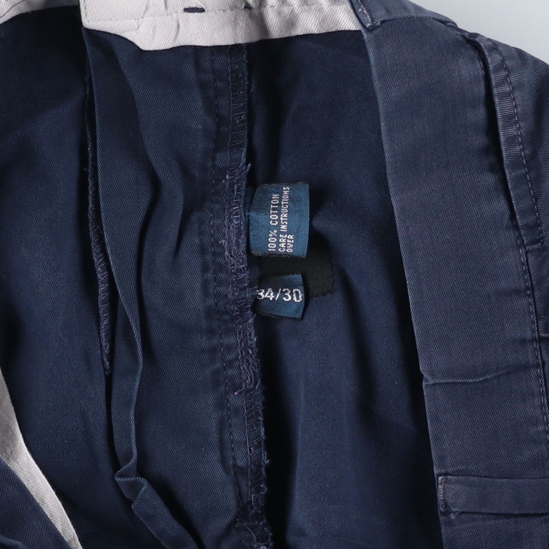 Ralph Lauren POLO by Ralph Lauren Chino Pants Men's W34 equivalent cotton navy blue type Vintage Second Hand