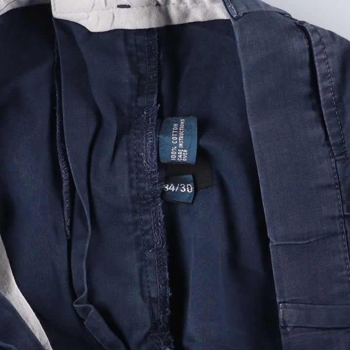 Ralph Lauren POLO by Ralph Lauren Chino Pants Men's W34 equivalent cotton navy blue type Vintage Second Hand