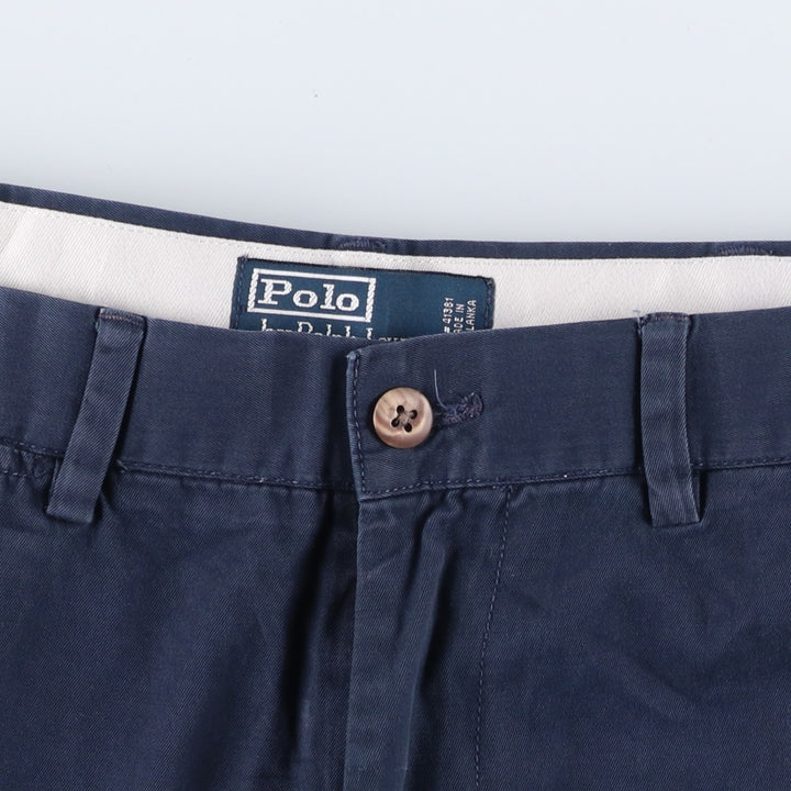 Ralph Lauren POLO by Ralph Lauren Chino Pants Men's W34 equivalent cotton navy blue type Vintage Second Hand