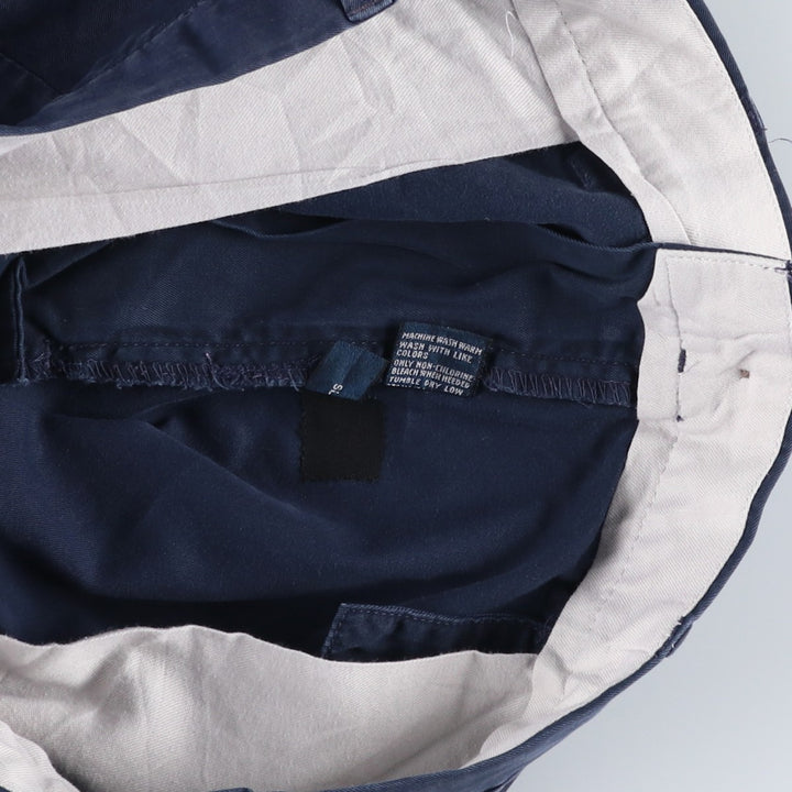 Ralph Lauren POLO by Ralph Lauren Chino Pants Men's W34 equivalent cotton navy blue type Vintage Second Hand