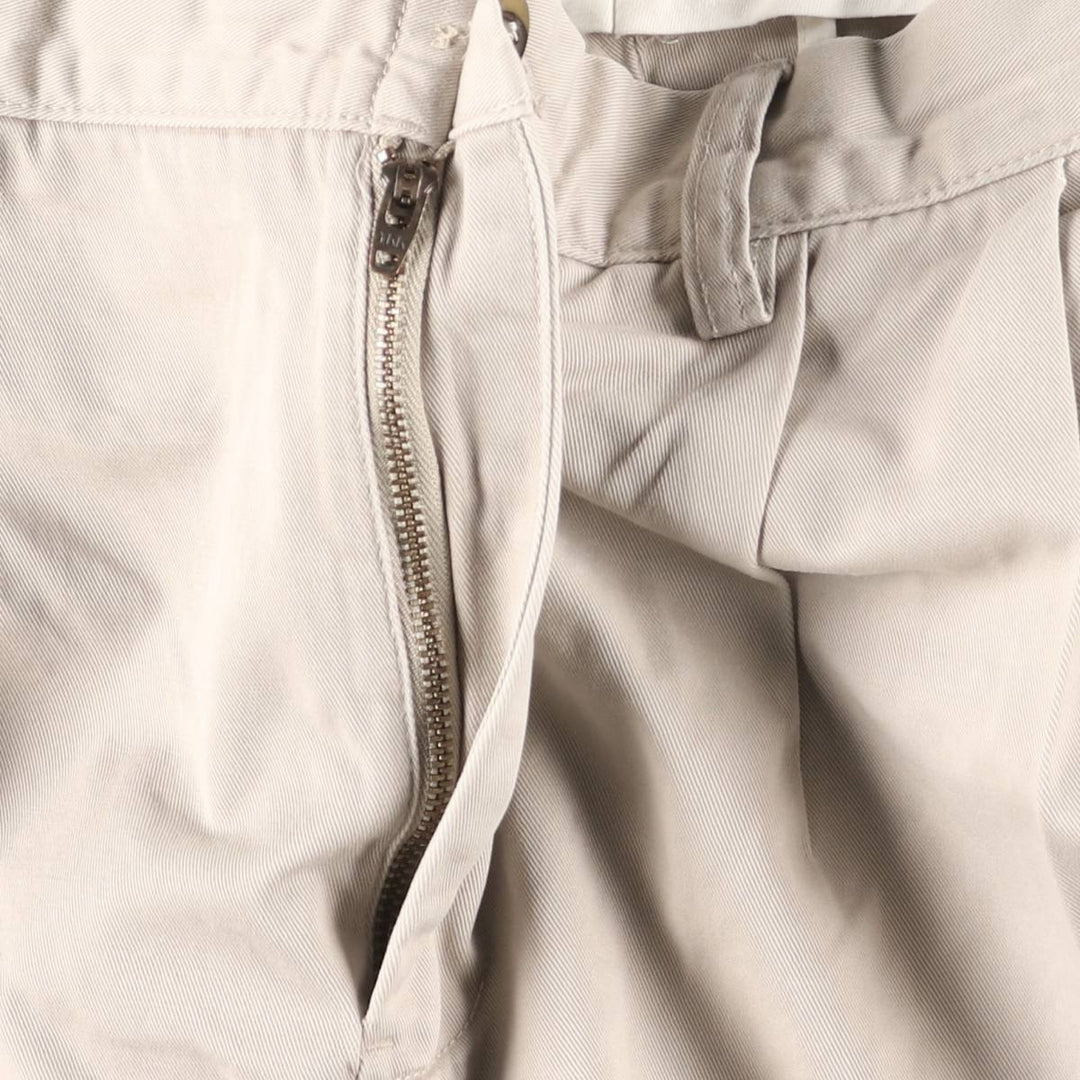 Ralph Lauren POLO by Ralph Lauren REVERSE PLEATED PROSPECT PANT Two-pleat Chino Pants Men's W34 cotton Beige type Vintage Second Hand