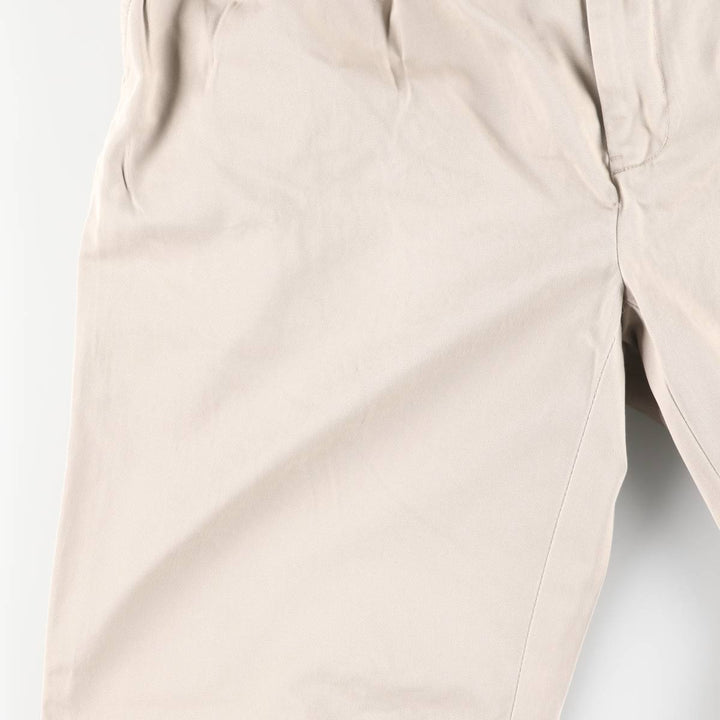 Ralph Lauren POLO by Ralph Lauren REVERSE PLEATED PROSPECT PANT Two-pleat Chino Pants Men's W34 cotton Beige type Vintage Second Hand