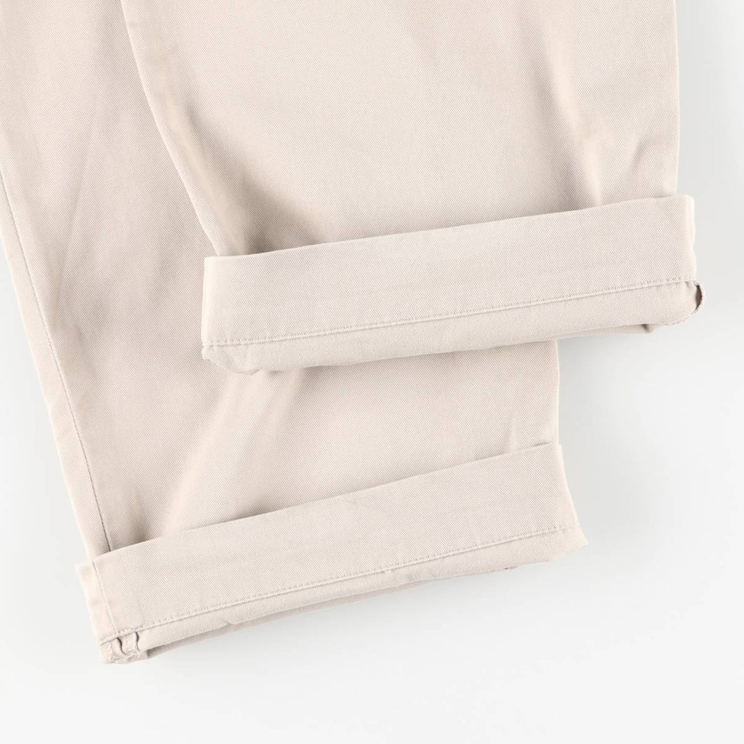 Ralph Lauren POLO by Ralph Lauren REVERSE PLEATED PROSPECT PANT Two-pleat Chino Pants Men's W34 cotton Beige type Vintage Second Hand