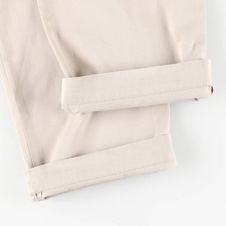 Ralph Lauren POLO by Ralph Lauren REVERSE PLEATED PROSPECT PANT Two-pleat Chino Pants Men's W34 cotton Beige type Vintage Second Hand