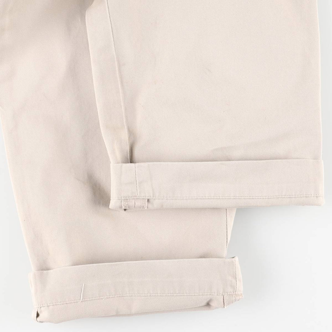 Ralph Lauren POLO by Ralph Lauren REVERSE PLEATED PROSPECT PANT Two-pleat Chino Pants Men's W34 cotton Beige type Vintage Second Hand