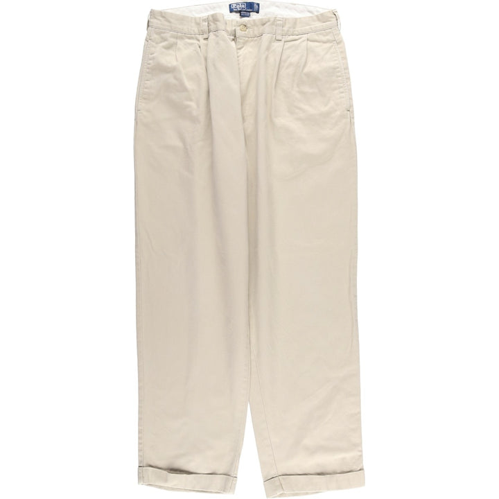 Ralph Lauren POLO by Ralph Lauren HAMMOND PANT Chino Pants, Men's W35 equivalent. cotton Beige type Vintage Second Hand
