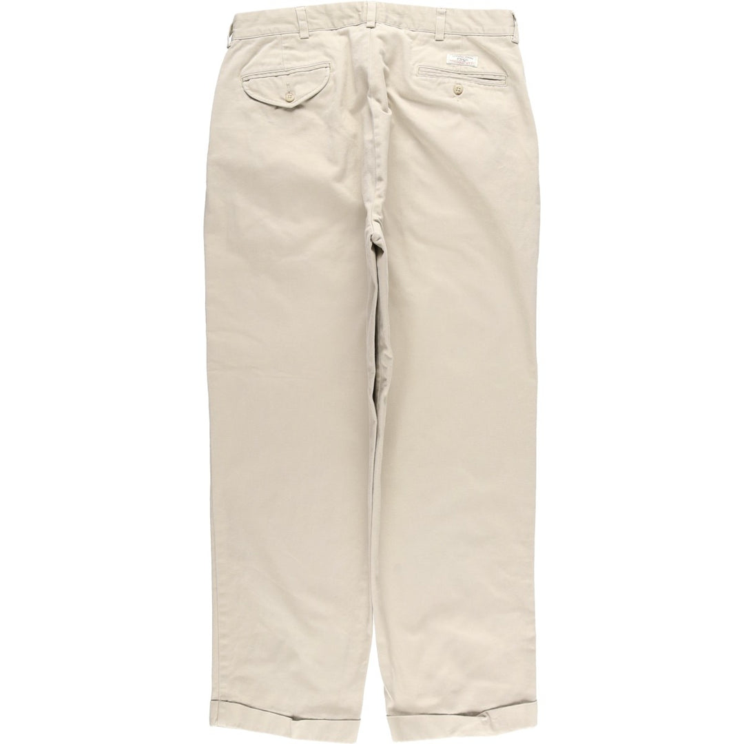 Ralph Lauren POLO by Ralph Lauren HAMMOND PANT Chino Pants, Men's W35 equivalent. cotton Beige type Vintage Second Hand