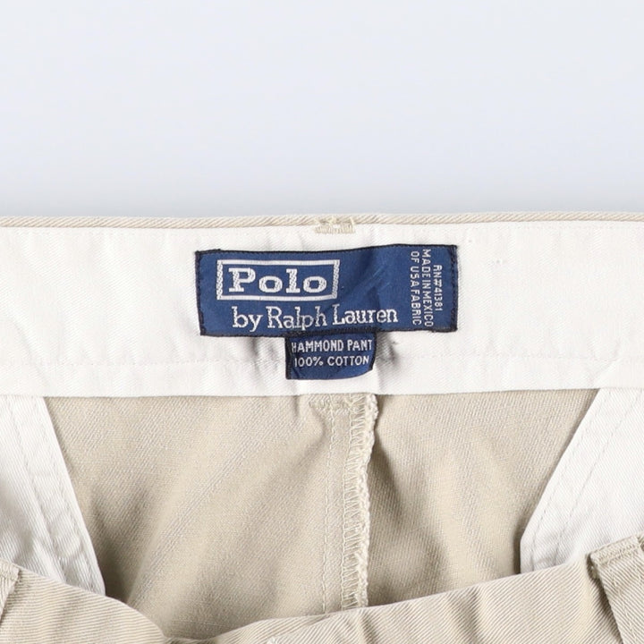 Ralph Lauren POLO by Ralph Lauren HAMMOND PANT Chino Pants, Men's W35 equivalent. cotton Beige type Vintage Second Hand