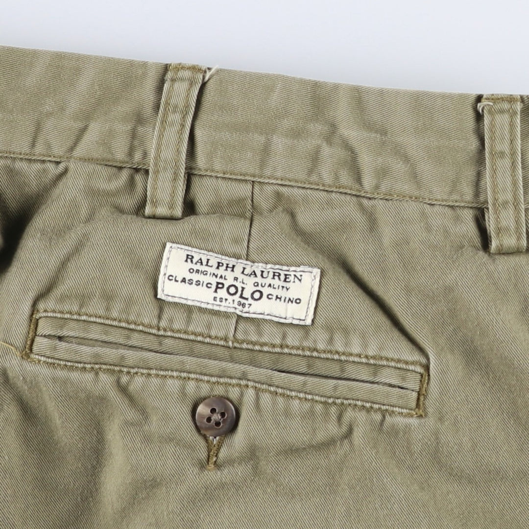 Ralph Lauren POLO by Ralph Lauren PROSPECT PANT chino pants, men's size W37 cotton Khaki type Vintage Second Hand