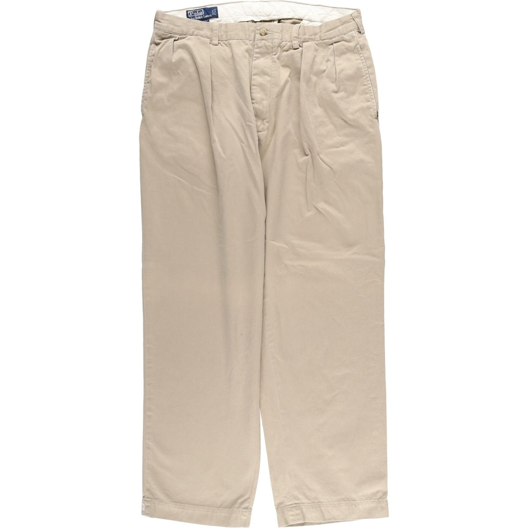 Ralph Lauren POLO by Ralph Lauren ANDREW PANT Chino Pants, Men's W34 (approx.) cotton Beige type Vintage Second Hand