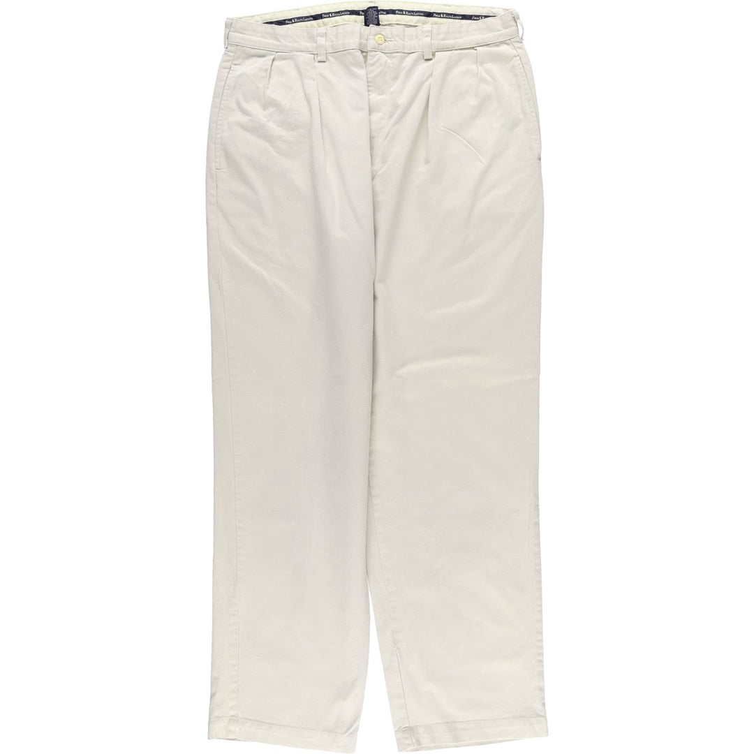 Ralph Lauren Polo Ralph Lauren Chino Pants, Men's Size W35 (approx.) cotton Beige type Vintage Second Hand