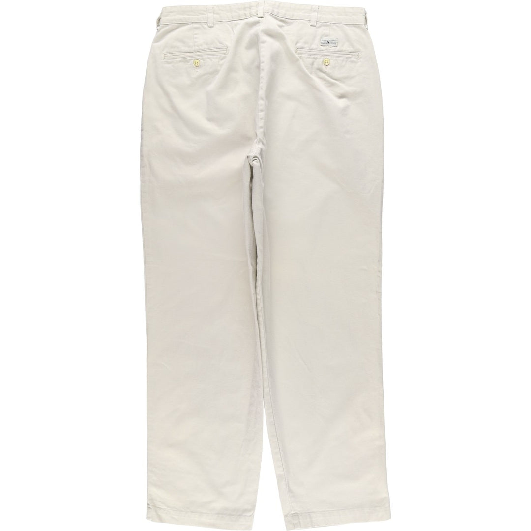 Ralph Lauren Polo Ralph Lauren Chino Pants, Men's Size W35 (approx.) cotton Beige type Vintage Second Hand