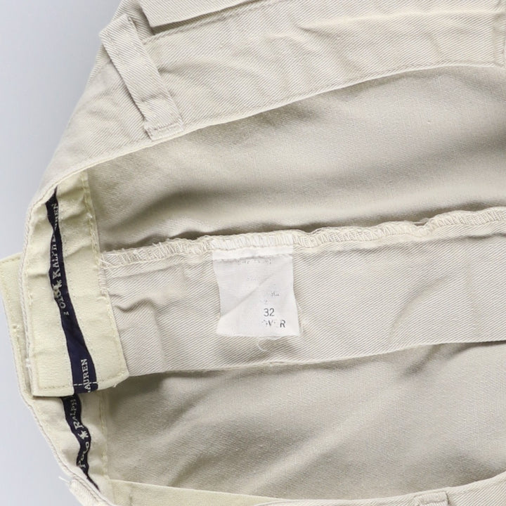 Ralph Lauren Polo Ralph Lauren Chino Pants, Men's Size W35 (approx.) cotton Beige type Vintage Second Hand