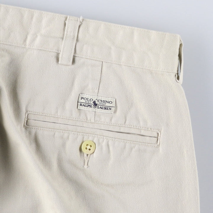Ralph Lauren Polo Ralph Lauren Chino Pants, Men's Size W35 (approx.) cotton Beige type Vintage Second Hand
