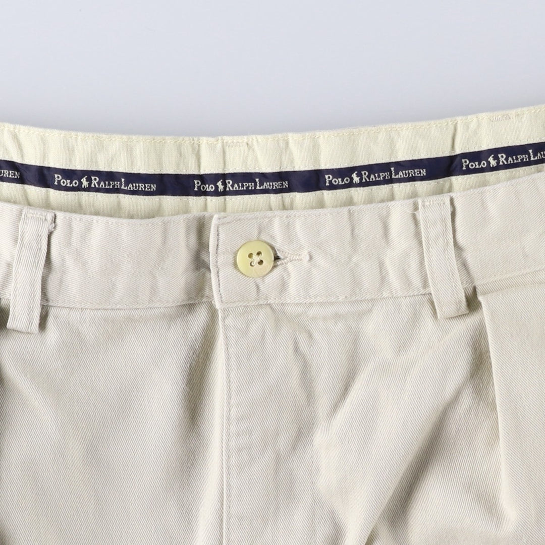 Ralph Lauren Polo Ralph Lauren Chino Pants, Men's Size W35 (approx.) cotton Beige type Vintage Second Hand