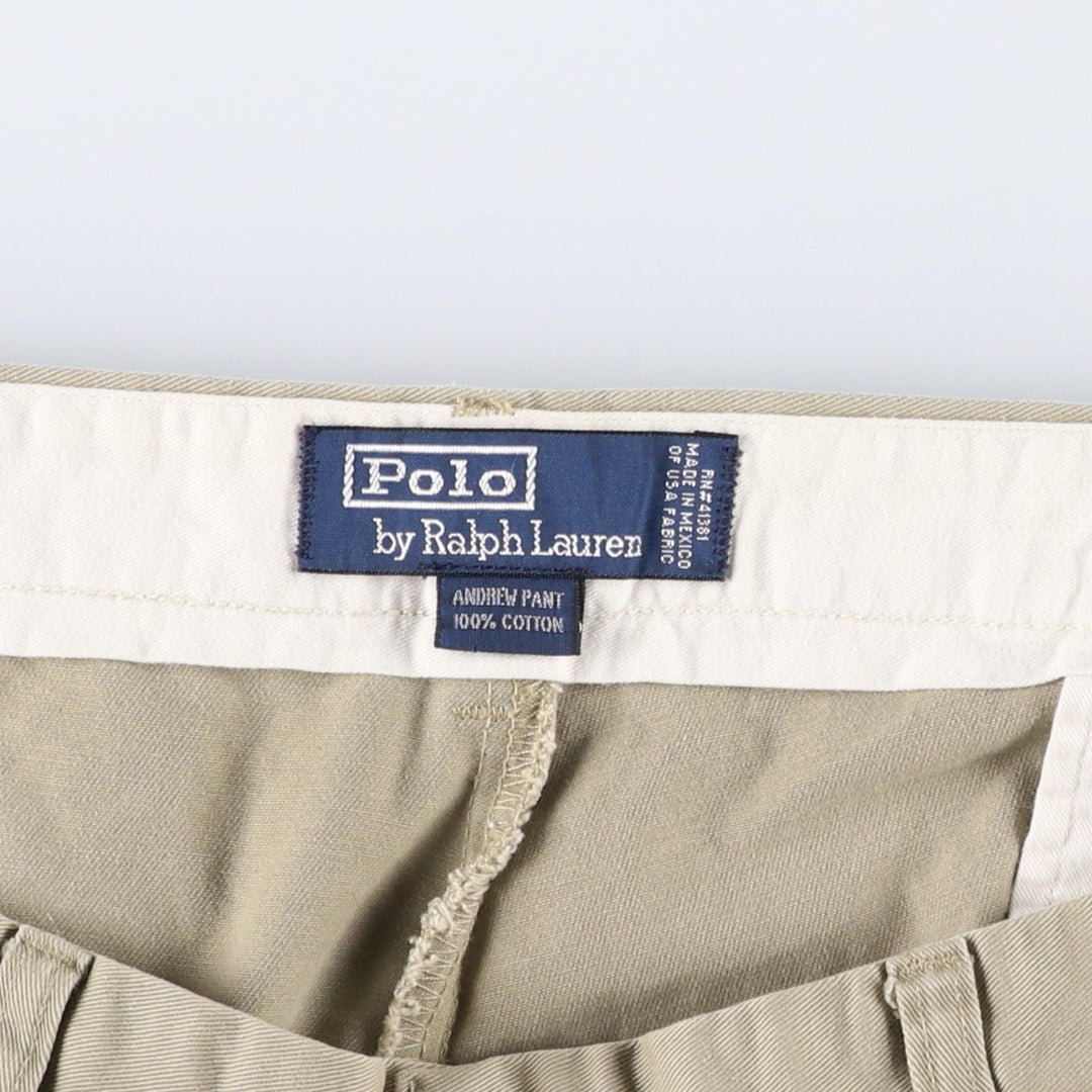 Ralph Lauren POLO by Ralph Lauren ANDREW PANT Chino Pants, Men's W37 (approx.) cotton Beige type Vintage Second Hand