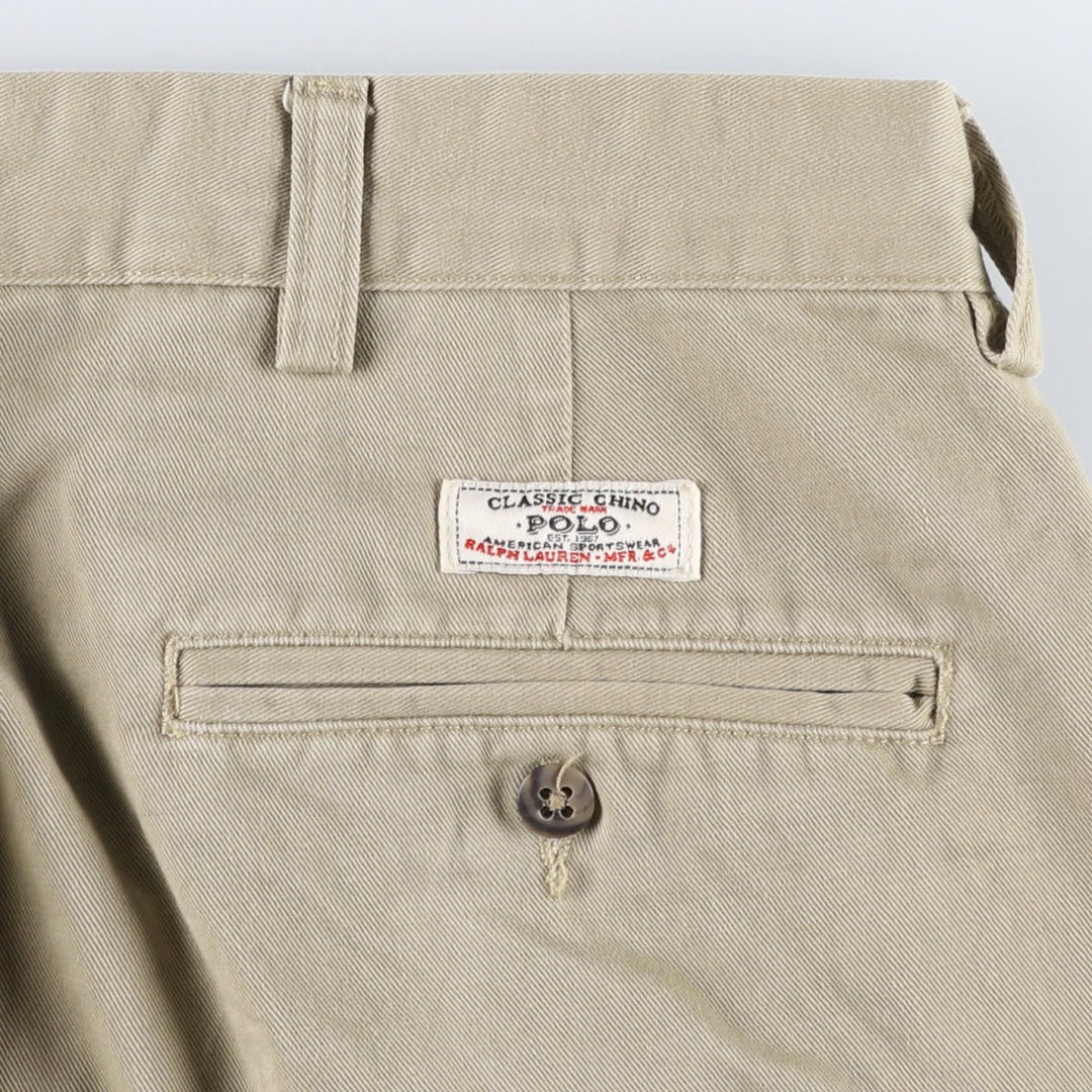 Ralph Lauren POLO by Ralph Lauren ANDREW PANT Chino Pants, Men's W37 (approx.) cotton Beige type Vintage Second Hand