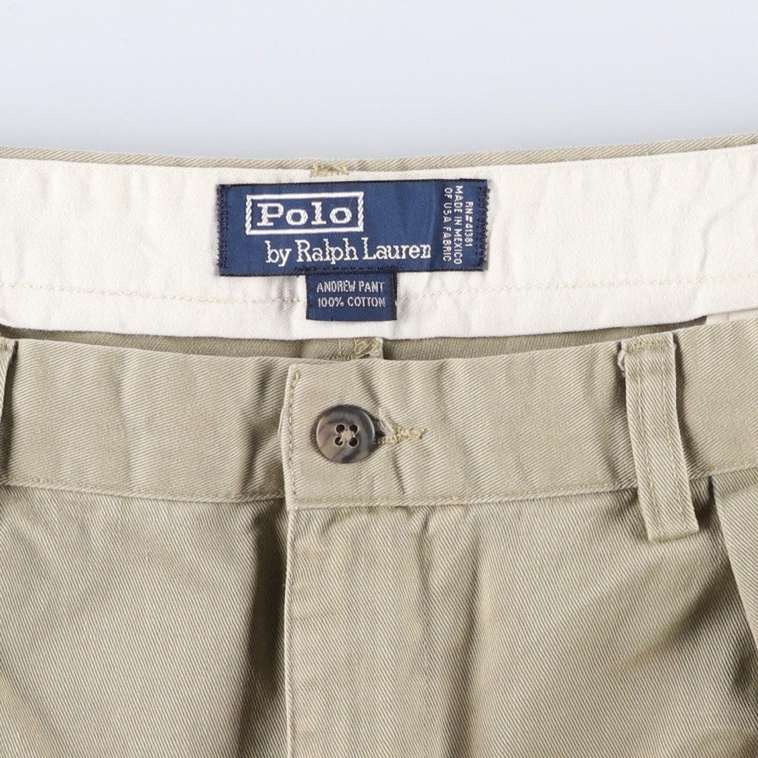 Ralph Lauren POLO by Ralph Lauren ANDREW PANT Chino Pants, Men's W37 (approx.) cotton Beige type Vintage Second Hand