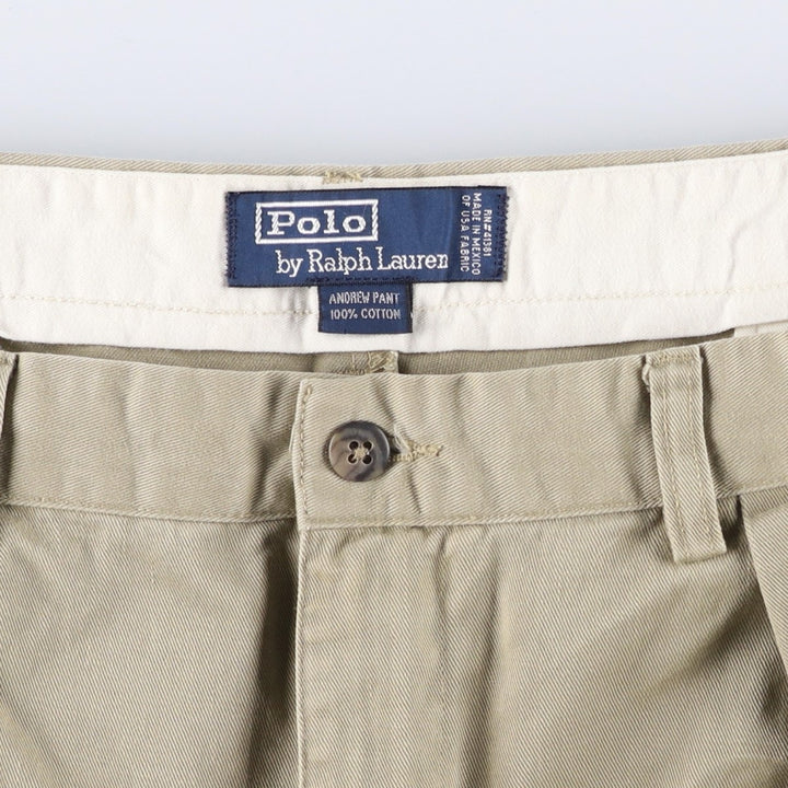 Ralph Lauren POLO by Ralph Lauren ANDREW PANT Chino Pants, Men's W37 (approx.) cotton Beige type Vintage Second Hand