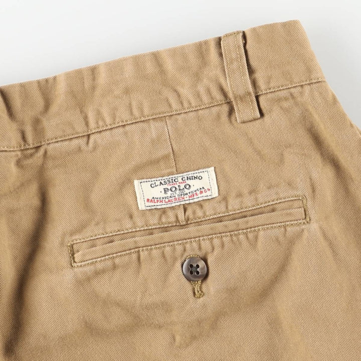 Ralph Lauren POLO by Ralph Lauren PROSPECT PANT chino pants, men's size W33 cotton brown type Vintage Second Hand