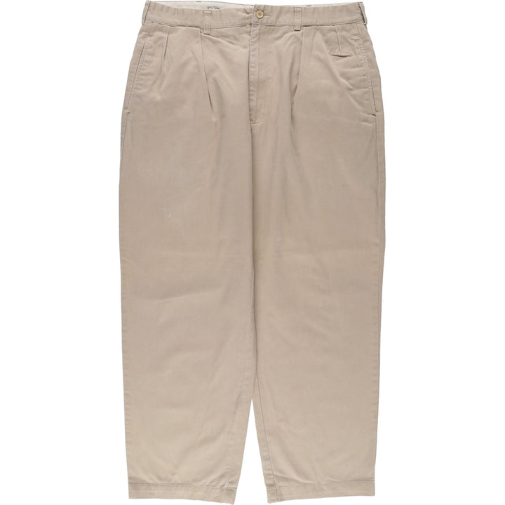 Ralph Lauren POLO by Ralph Lauren Two-pleat Chino Pants for Men, W35 cotton Beige type Vintage Second Hand